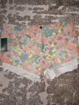 Wild Fable Women&#39;s Highest Rise Cheeky Floral Print Shorts Size 18/34 Waist - $17.00
