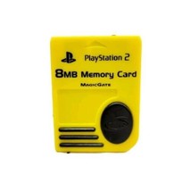 Sony Playstation 2 PS2 Memory Card Official OEM MagicGate 8MB Yellow *Tested* - £7.35 GBP