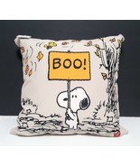 NEW RARE Pottery Barn Peanuts Snoopy Boo! Indoor/Outdoor Halloween Throw... - £75.05 GBP