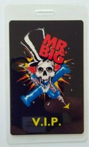 Mr Big Lean Into It VIP Backstage Pass Original 1991 Hard Rock Music Skull Drill - £19.65 GBP