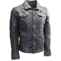 Mauritius Men&#39;s Genuine Leather Jean Jacket - £207.50 GBP