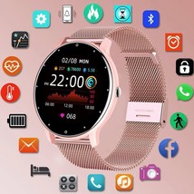 Lige 2022 Smart Watch Ladies Full Touch Screen Sports Fitness Watch Ip67 Waterpr - £37.13 GBP+