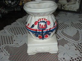 Potbelly Stove-Planter/Vase-Ceramic- Hand Painted Collectible - £7.86 GBP