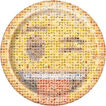 Emoji Lunch Dinner Plates Birthday Party Supplies 8 Per Package Happy Fa... - $3.95