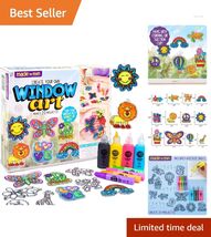 12 Suncatchers Art Set with Mini Suction Cups – Fun Craft for Kids &amp; Tod... - $27.67