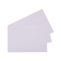 Quill Ruled System Cards 100pk (White) - 6x4&quot; - £24.67 GBP