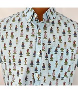 Penguin By Munsingwear Hawaiian Aloha L Shirt Wahine Dancing Hula Girls - $939.71 MXN