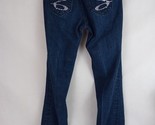 Seven7 Dark Wash Low Rise Jewelled Bootcut Jeans Size 4 - £11.49 GBP