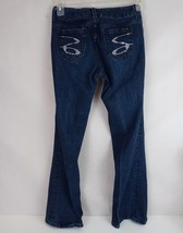 Seven7 Dark Wash Low Rise Jewelled Bootcut Jeans Size 4 - £11.48 GBP