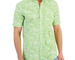 Club Room Men&#39;s Kalani Classic-Fit Textured Tropical-Print Shirt Lt Gree... - $19.99