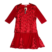 Mode Lia New York Dress Womens XL Red Sparkle Maxi Skirt Set Waist 34-38... - £26.55 GBP