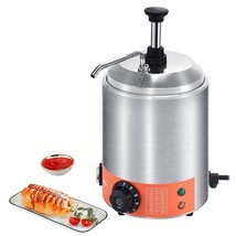 VEVOR Electric Cheese Dispenser with Pump, 2.3 Qt Commercial Hot Fudge W... - $349.46