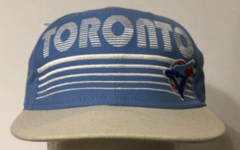 $25 Vintage Toronto Blue Jays MLB Logo New Era Baseball Baby Blue Cap Hat 6 7/8 - £23.34 GBP