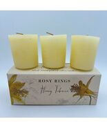 Rosy Rings Honey Tobacco Hand-Poured Votive Candle Trio NIB - $454.01 MXN