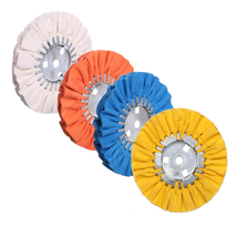 (4) 8 Airway Buffing Aluminum Polishing Wheel 5/8 Arbor Hole for Angle G... - $48.61