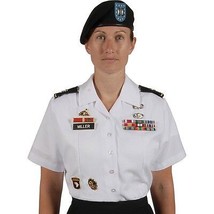 NEW WOMENS ARMY SERVICE SHORT LONG SLEEVE UNIFORM ASU White Shirt ALL SIZES - £30.24 GBP