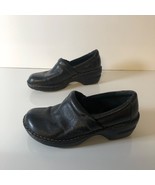 BOC Born Concept Peggy Clogs Womens Size 8M BC3632 Black Leather Comfort - $28.41