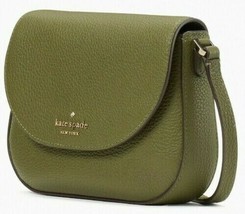 Kate Spade Leila Mini Flap Crossbody Army Green Leather WLR00396 NWT $239 FS - £73.99 GBP