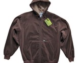 Vtg Carhartt Jacket Car-Tek Velour Fleece Lined Hoodie XL Rugged Outdoor... - £101.78 GBP