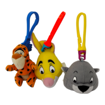 Lot of 3 McDonald&#39;s Disney Winnie the Pooh Plush Bag Backpack Clips  - $225.61 MXN