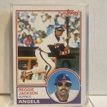 1983 Topps Reggie Jackson HOF California Angels #500 Vintage Baseball - £3.97 GBP
