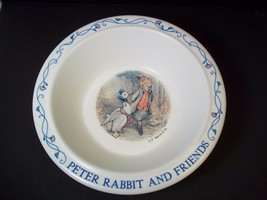 Peter Rabbit &amp; Friends heavy melamine bowl Beatrix Potter FC Warne &amp; Co - £6.19 GBP