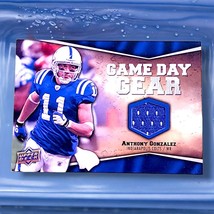 NFL ANTHONY GONZALEZ COLTS 2009 UPPER DECK GAME DAY JERSEY #NFL-AG MNT - $2.03