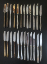 24 Mixed Styles Stainless Steel Knives - £9.30 GBP