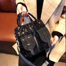  Designer Handbag Rhinestone Sequines  Bag  Dual-use New Over Shoulder Bolso Cro - £79.64 GBP