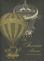 The Terrace Room &amp; Captains Corner Menu Wichita Kansas 1960&#39;s Lassen  - £27.60 GBP