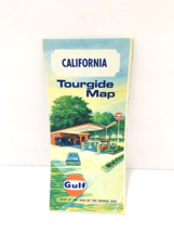 Vintage Map Gas Service Station Oil Advertising Color California Tourgui... - $17.05