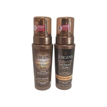 2 Jergens Natural Glow Instant Sun Sunless Tanning Mousse Deep Bronze 6 ... - $371.53 MXN