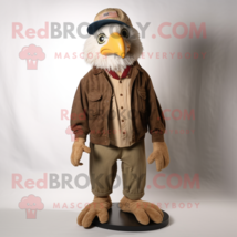 Bald Eagle mascot costume character dressed with a Corduroy Pants and Caps - £976.16 GBP