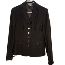 Eccoci Womens Wool Blazer Jacket Size 2 Button Long Sleeve Lined Career ... - $31.39
