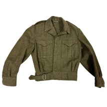 VTG 1955 US Army Wool Jacket Miller &amp; Gabbe Ltd Cropped Military Coat Sz... - $143.55