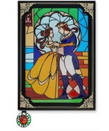 Disney Parks Beauty and the Beast Stained Glass Window Replica Journal - $73.98 CAD