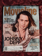 MOVIELINE magazine March 2001 Johnny Depp Geoffrey Rush Gore Verbinski O... - $23.40