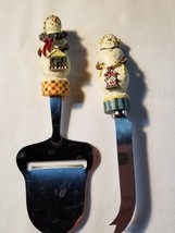 Snowmen ~ Boston Warehouse ~ Stainless Steel Knife &amp; Cheese Slicer - €17,23 EUR