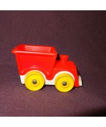 Vintage Train Engine Fisher Price  Little People Toy 1&quot; Red - £5.41 GBP