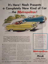1954 Holiday Original Art Ad Advertisement NASH METROPOLITAN A New Kind ... - £8.48 GBP