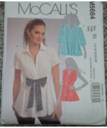 Mccalls m5664 Misses Flared Shirts sewing pattern sz 14-22 Uncut - $167.36 MXN