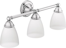 Moen Yb2263Ch Brantford 3-Light Dual-Mount Bath Bathroom Vanity Fixture,... - $198.96