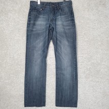 Paco Jeans Mens 42 (Fits 32x30) Blue Straight Leg Medium Wash Denim Hemmed - $26.98