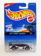 Hot Wheels Sol-Aire CX4 #555 Spy Print Series #3 of 4 Burgundy Die-Cast Car 1997 - £3.96 GBP