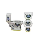 Mexican Talavera Ceramic Toilet Hand Painted  - Margarita Azul - - $22,462.85 MXN