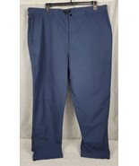 NWT Mens Banana Republic City Pant Blue 42x32 Slim Fit Stretch Zip Pocket  - £25.61 GBP