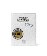 New Kate Spade Jet Set Travel Medium Embellished Logo Passport Case Opti... - $46.41