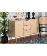 Nakano Two-Tone White and Oak Brown 2-Door Sideboard - $4,546.66 MXN