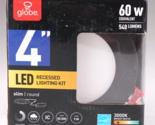 Globe Electric Slim Designer Series 4 in. LED Recessed Lighting Kit slim... - £10.40 GBP