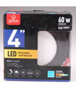 Globe Electric Slim Designer Series 4 in. LED Recessed Lighting Kit slim... - £10.20 GBP